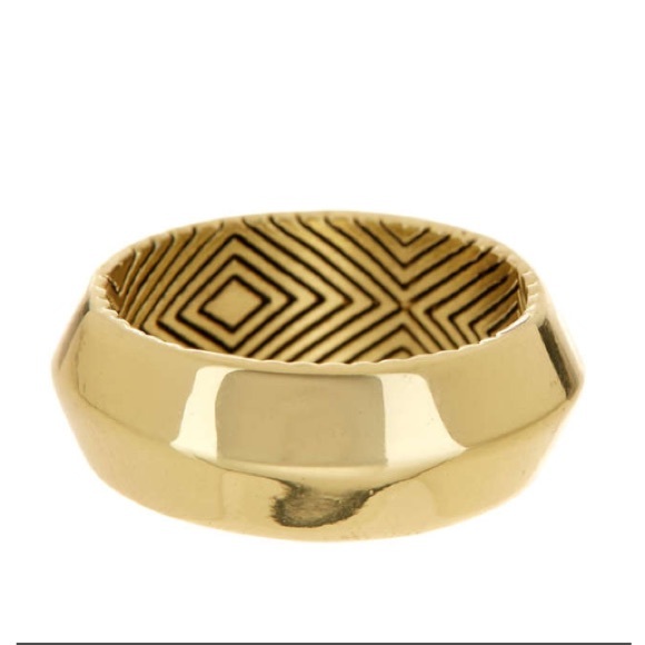 House Of Harlow 1960 Pave Hematite Inset Ring - Picture 8 of 8